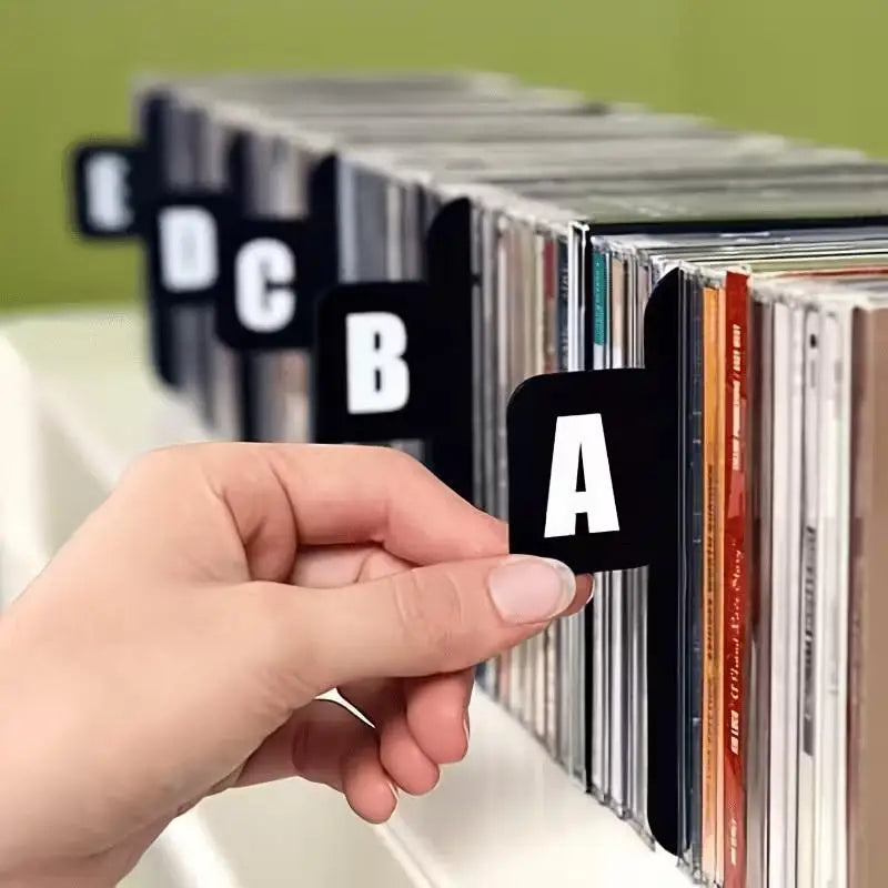 Dividers A-z Alphabet File Storage Separator Music Albums Office Home Qme