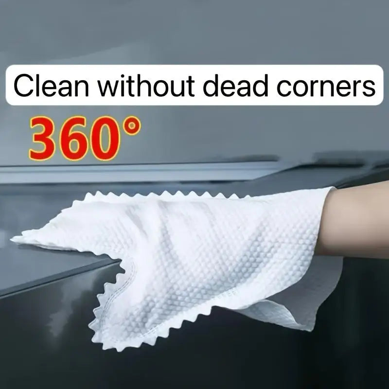 20Pcs Disposable Car Cleaning Gloves-Dust Removal Wipes For Home Non-woven Anti-Static Auto Interior Cleaning Tools Qme