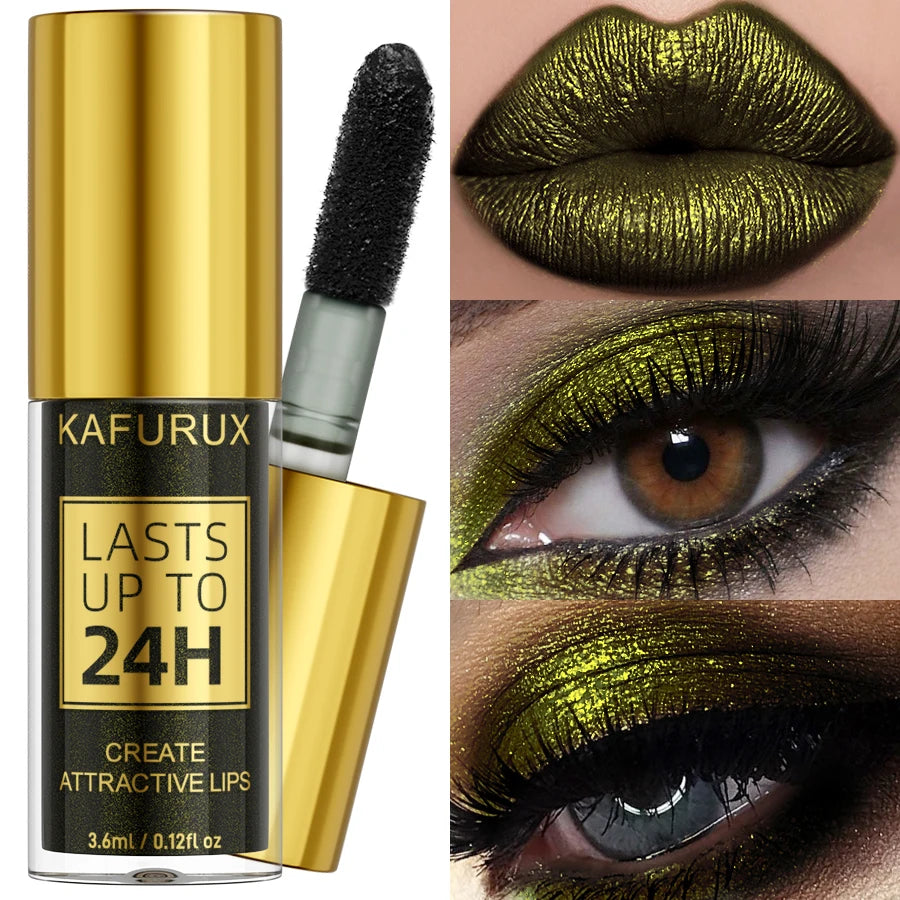 3 Colors Smoky Green Lipstick Pencil Stick Waterproof Pearlescent Qme 11