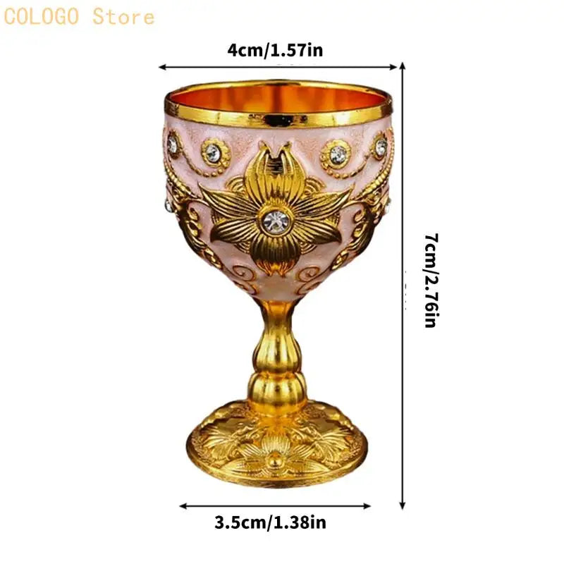 Handcrafted Zinc Alloy Shot Glass Showcasing Fine Retro Art D0LD Qme
