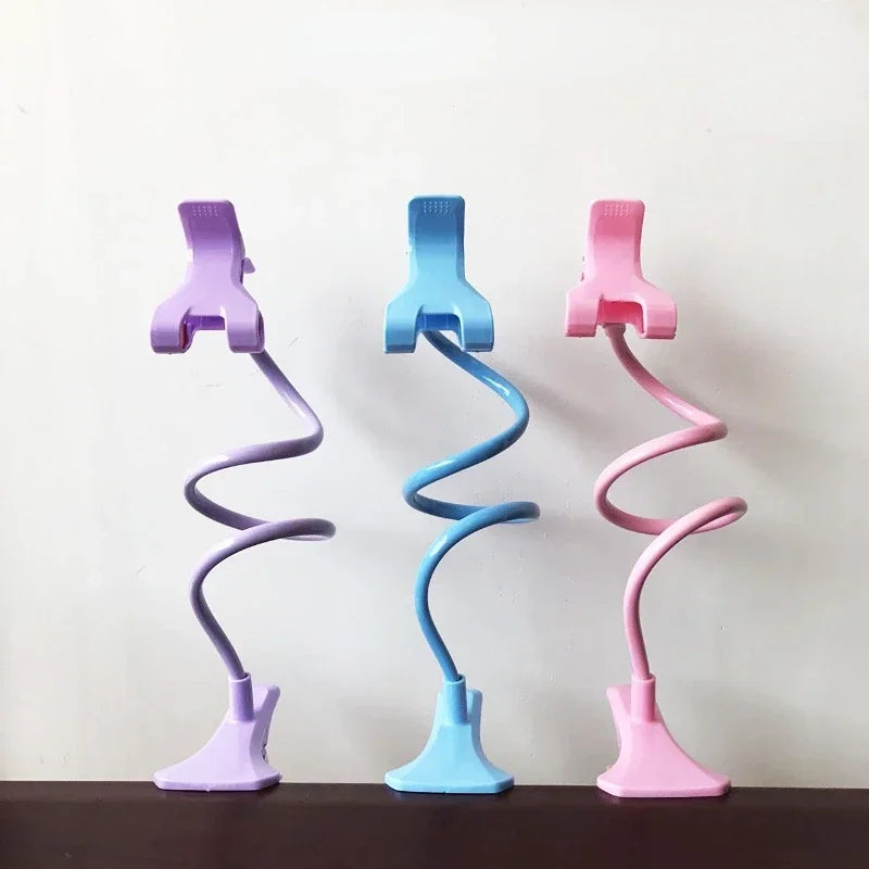360 Clip Mobile Phone Holder Stand Portable Flexible Lazy Bed Desktop Bracket Smartphones Desk Bed Mount Stand Base Support Qme