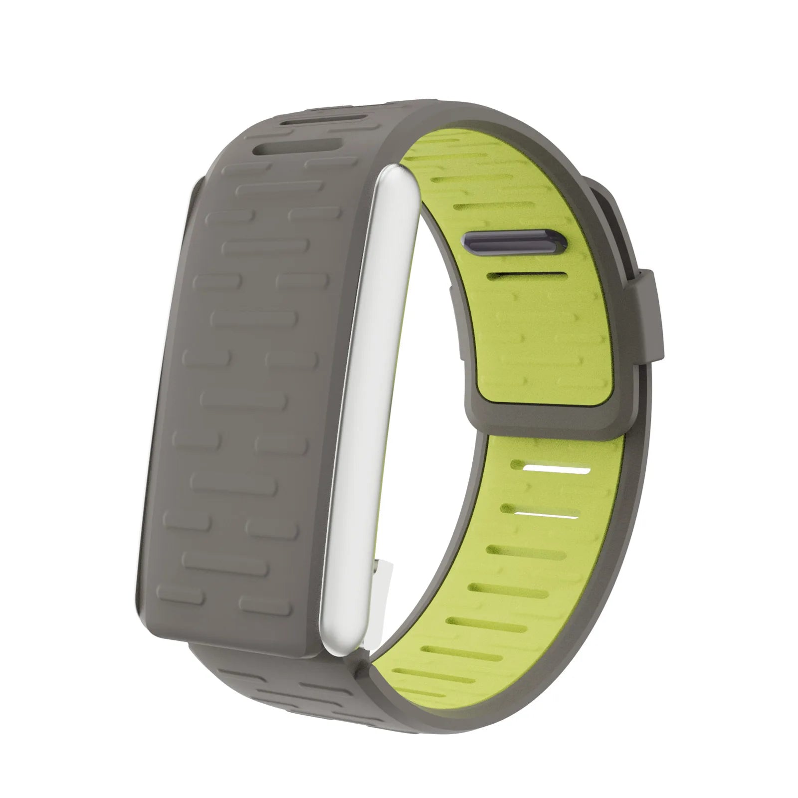 Silicone Sport Bands for Whoop5.0MG Strap Brecelet Adjustable Watch Strap Replacement Correa Breathable Straps for Whoop5.0 Band Qme Gray Green -5.0