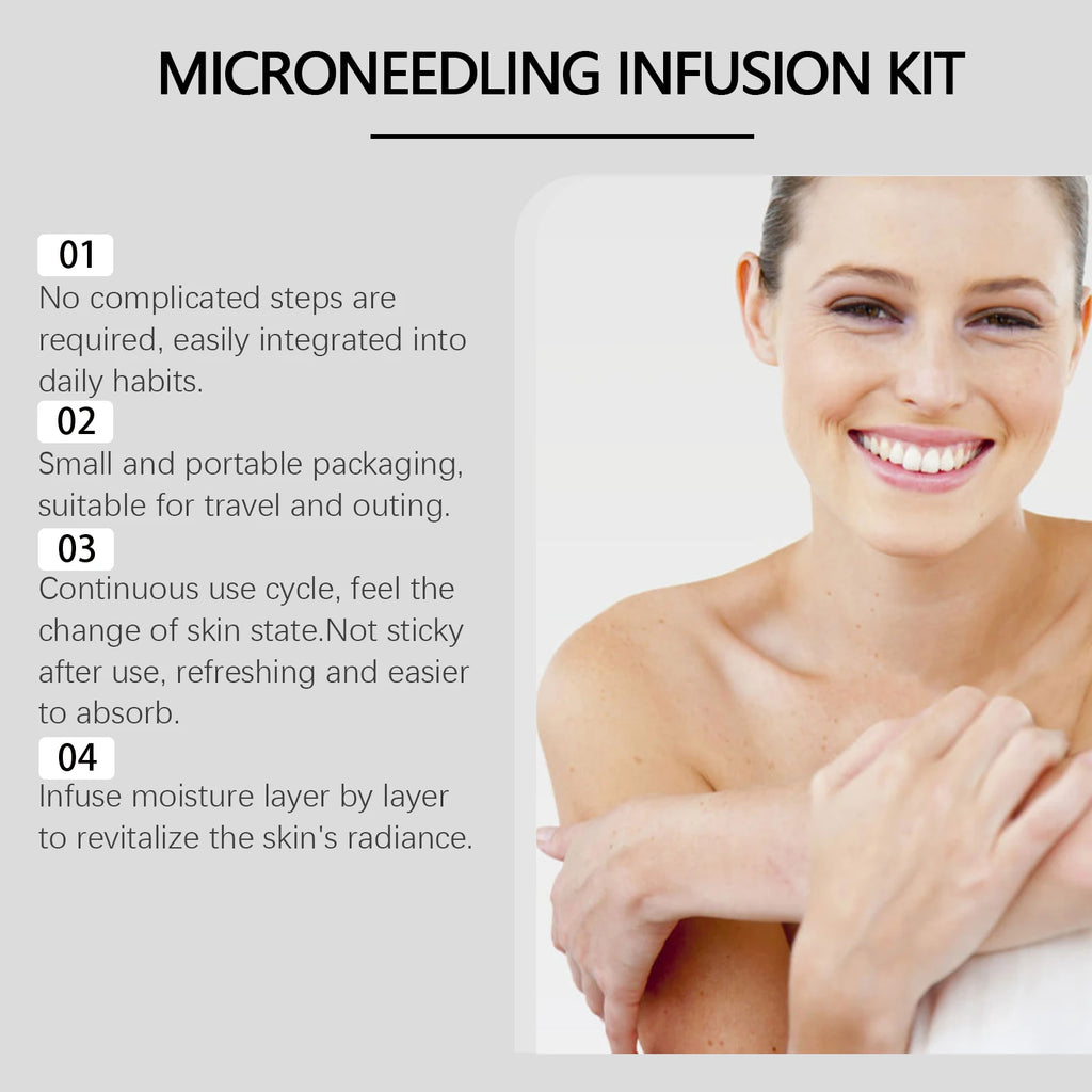Hyaluronic Acid Facial Kit Hydrating Serum Roller Delicate Firming Facial Skin Smoothing Nourishing Skin Daily Care Essence Set Qme