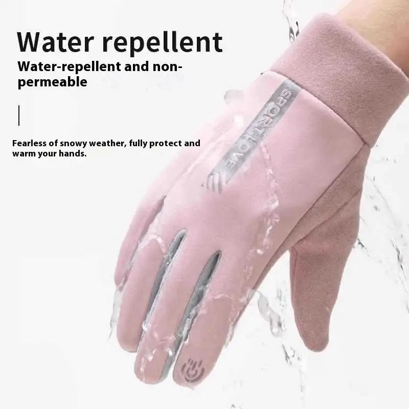 1Pair Touchscreen Finger Winter Gloves Men Women-waterproof Thermal Qme