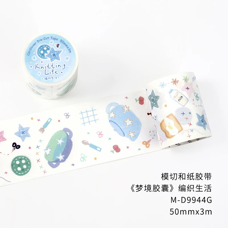 5x300cm Creative Fruit Dream Washi Tape for Collage Junk Journal Scrapbooking diy Card Decoration Masking Tapes Stickers Qme A1