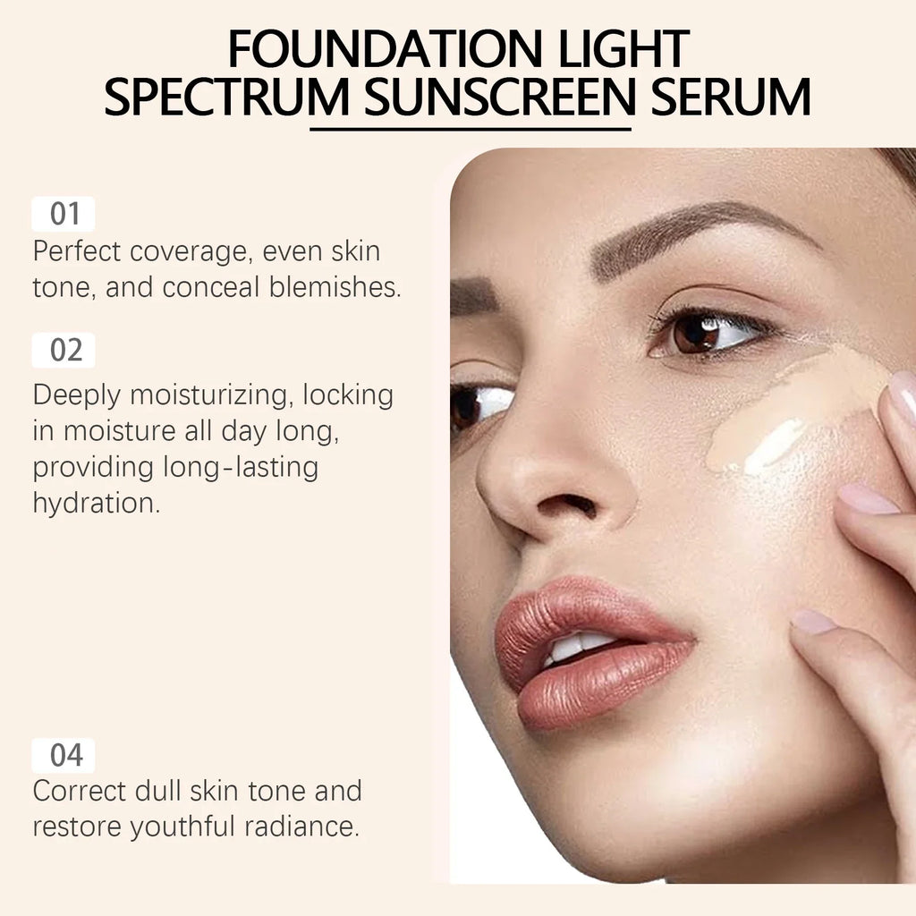 4 in 1 Liquid Foundation Concealer Full Coverage Long Lasting Waterproof Professional Makeup for Dark Circles And Blemishes Qme