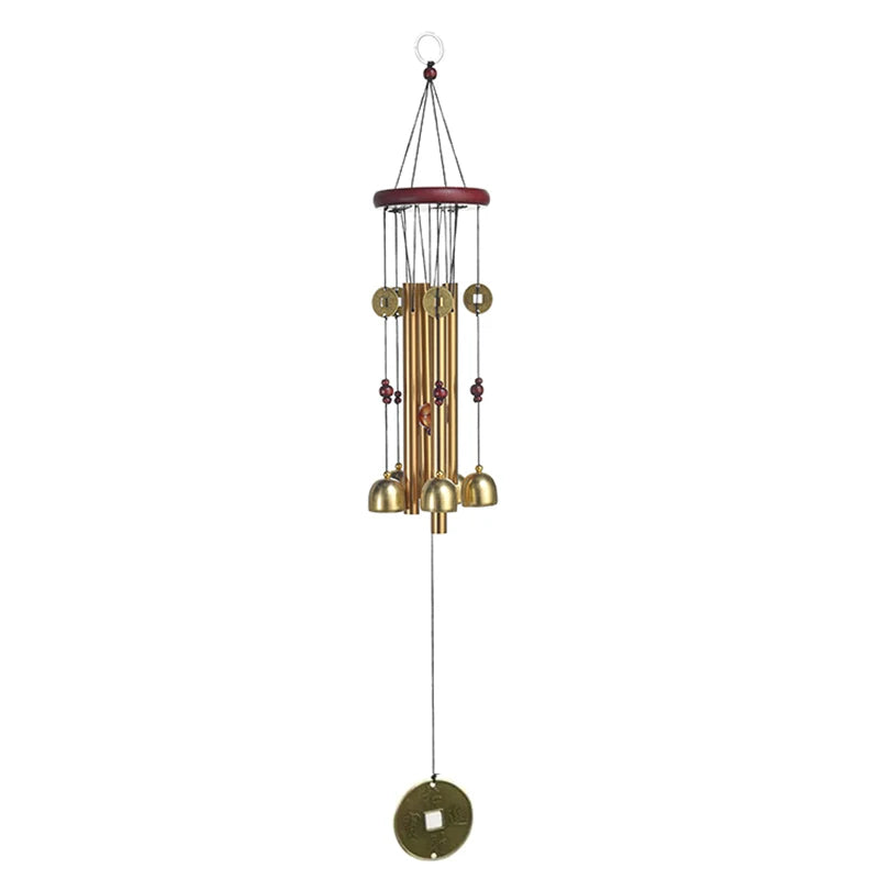 Home Garden Decor Hanging Wind Chime Symbol Good Luck Large Tubes Qme A4