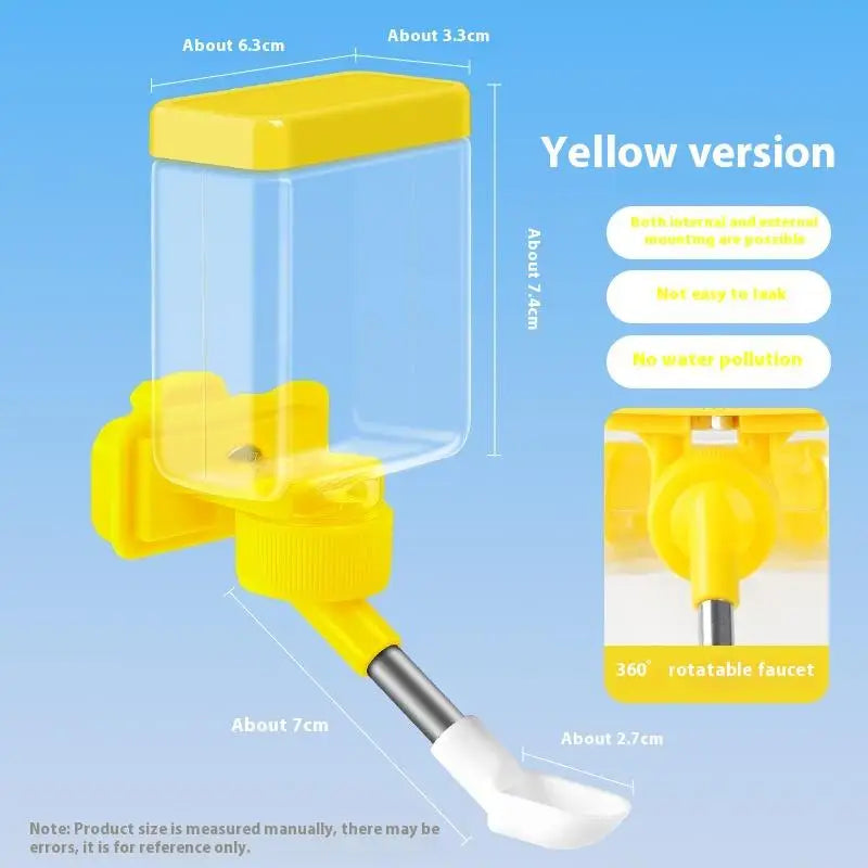 Hanging Water Dispenser Easy Clean Install Pets Dispensers Bird Cage Qme A3