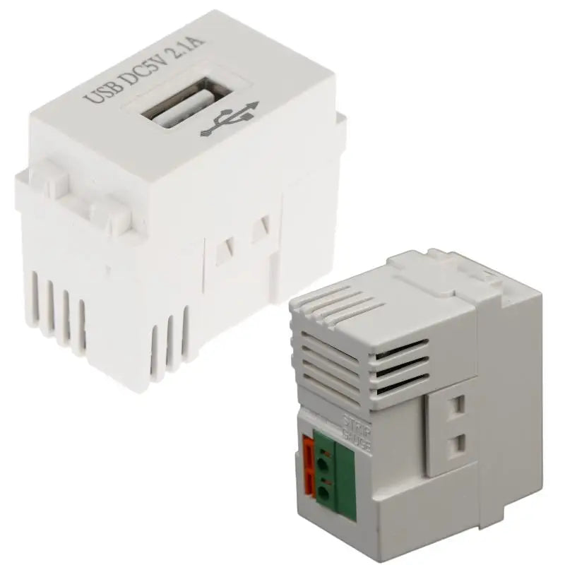 220V Socket 5V2 1A Phone Charging Panel USB Power Module 5V Qme
