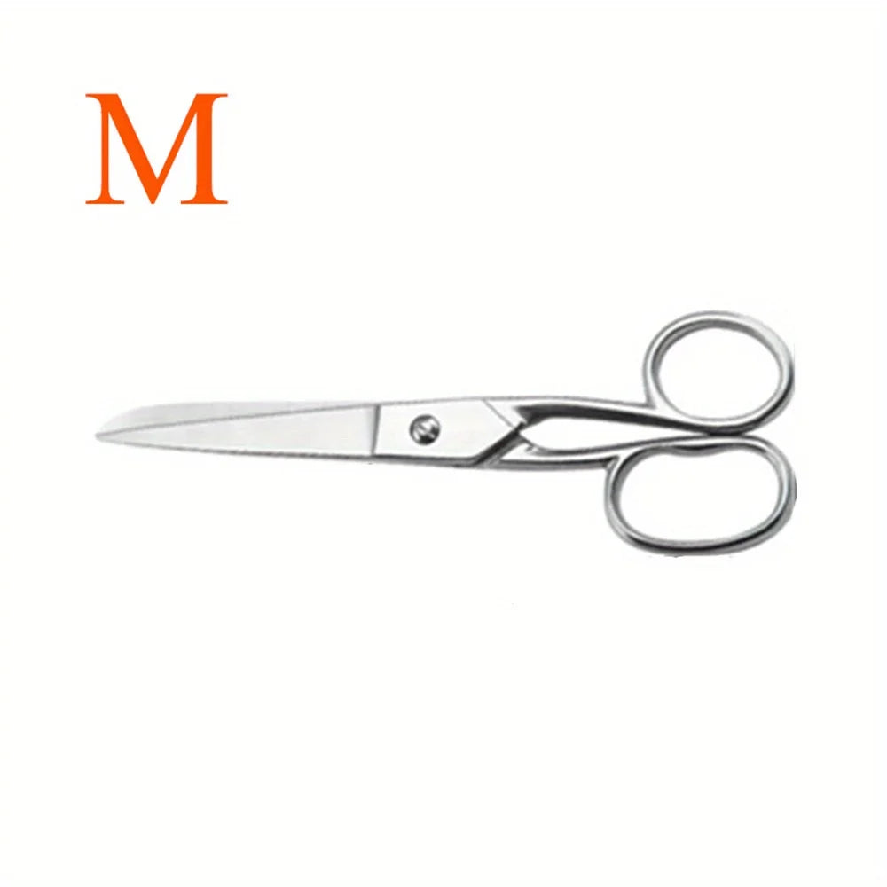 All Stainless Steel Household Scissors Sharp Precision Cutting Small Metal Scissor For Craft Fabric Paper Office Hair Trimming Qme M-7inch
