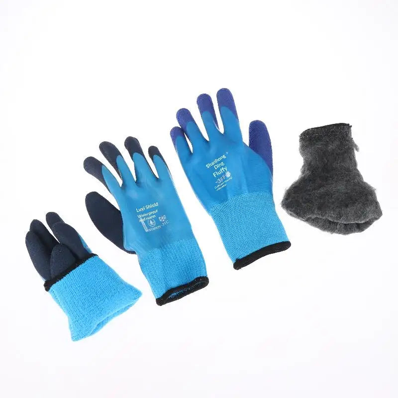 Versatile Garden Gloves Non-slip Rubber Waterproof Thermal Hanyd Qme