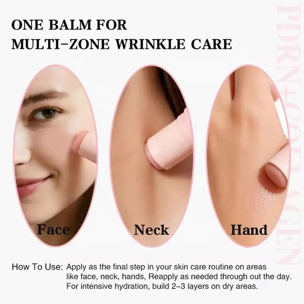 Wrinkle Bounce Moisturizing Multi Balm Face PDRN Pink Collagen Volume Qme