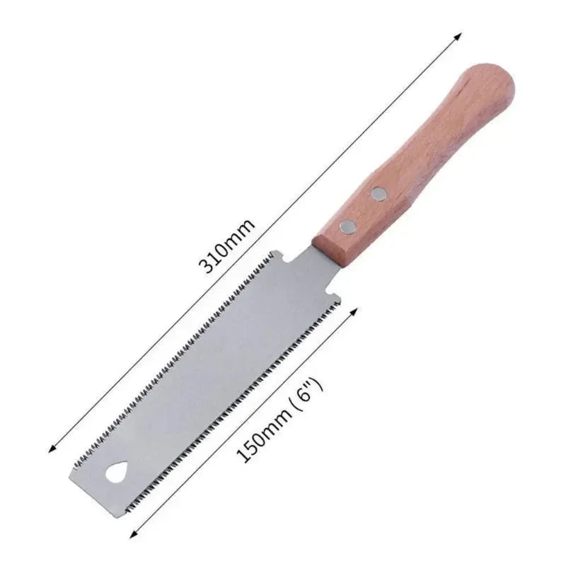 Woodworking Hand Saw DIY Serration Project Triple Speed Saw Double Edge Blade Cutting 6-inch Blade Handsaw Pipe Cutting Tool Qme