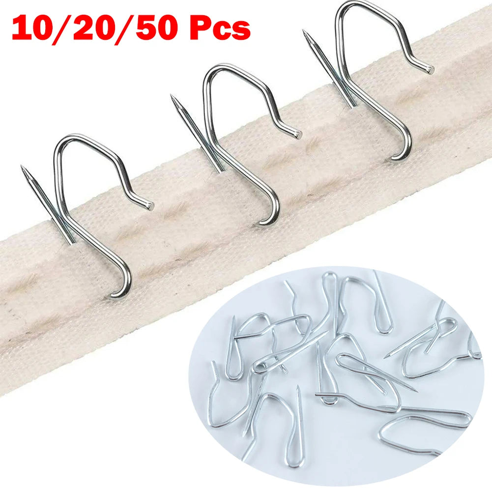 10 20 Metal Pin S Hook Curtain Shower Hanging French Pleat Pinch Home Qme