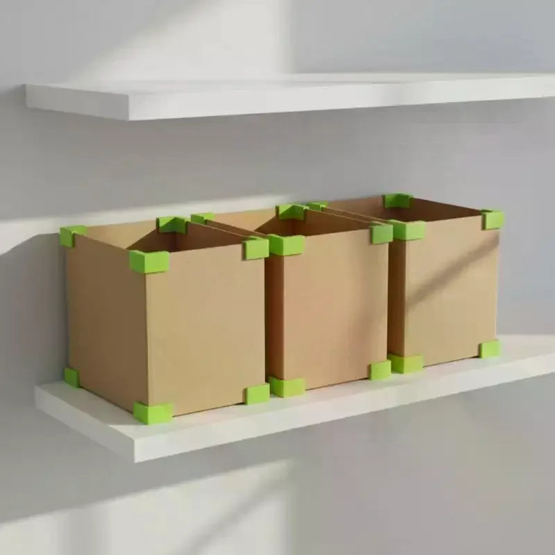 Carton Corner Right Angle Clips,Corrugated Box Edge Reinforcement Fixing Clamps For Box Reuse,Storage Bucket Making(3.1/1.57in) Qme