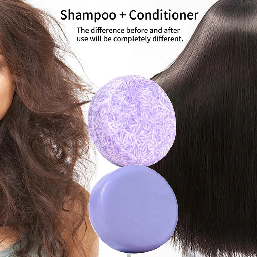 Blueberry Shampoo Soap Handmade Solid Hair Thinning Deep Cleansing Qme