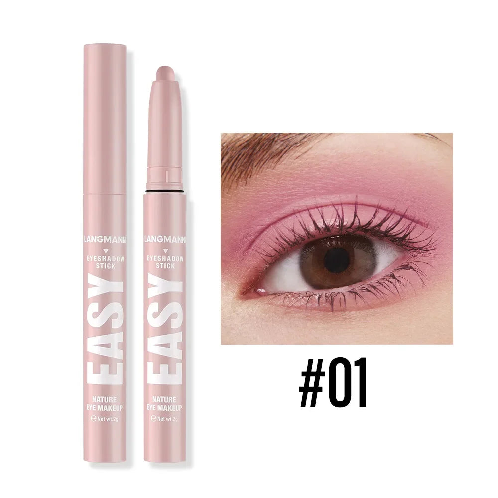 Smoke Rose Eyeshadow Pencil Glitter High-gloss Silkworm Liner Pen Highlighter Bronze Shimmer Matte Eye Shadow Stick Makeup Qme 01
