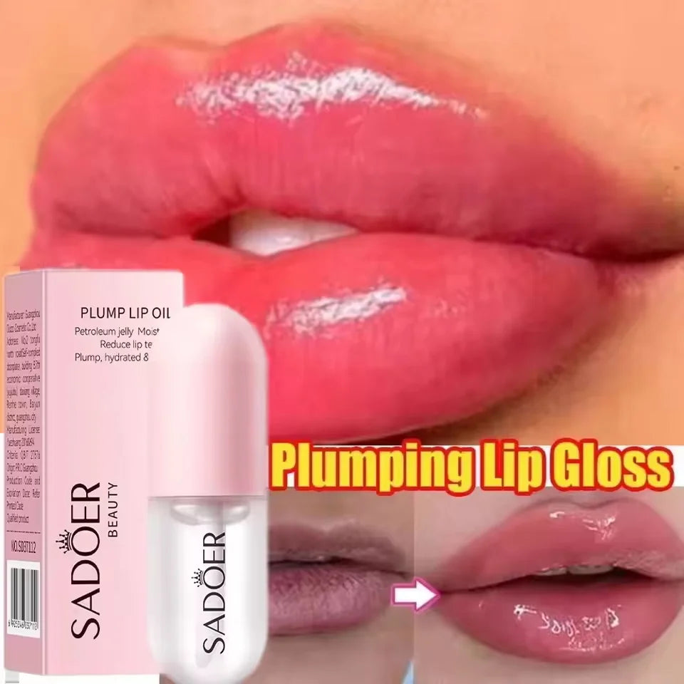 Lip Plumping Essential Oil Instant Sexy Lip Care Nourishing Moisturizing Faded Lines Ultimate Plumping Lip Gloss Serum Cosmetics Qme