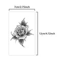 Rose & Flower Temporary Tattoo, Herbal Juice Waterproof Long-Lasting, Elegant Small & Fresh Fake Tattoo for Arm, Collar & Neck Qme HD-224
