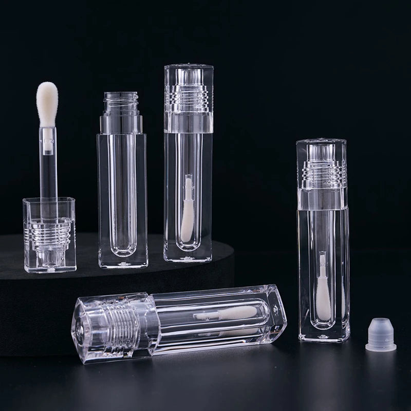 Portable Lip Gloss Tube Transparent Empty Container Large Brush Thick Qme Default Title