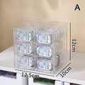 Multi-grid Large Capacity Eye Rack Transparent Storage Box Beauty Qme A