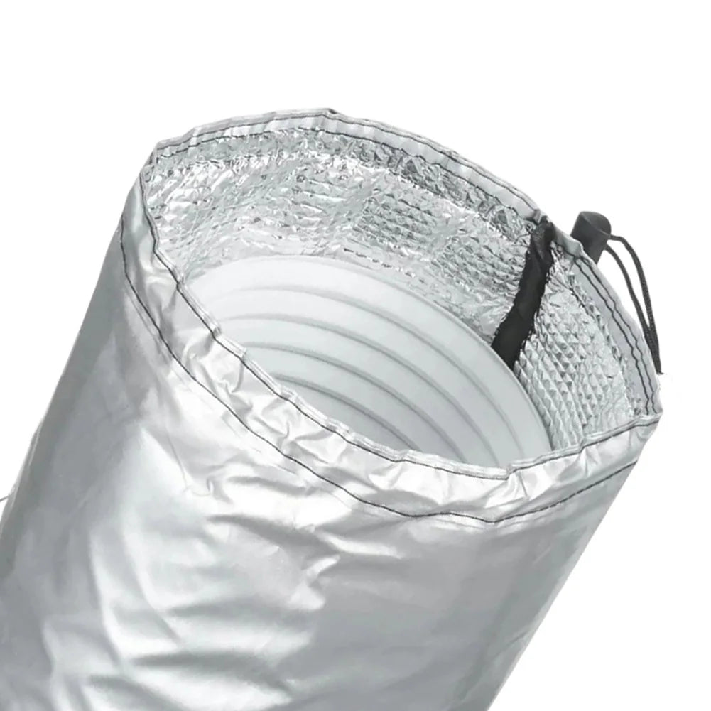 Air Conditioner Hose Cover Adjustable AC Hose Insulation Wrap Air Outlet Pipe Tube Hose Protective Cover Heat Insulation Sleeve Qme