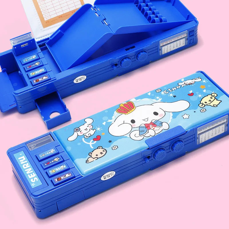 Melody Combination Lock Pencil Case Kuroomi Large-Capacity Multifunctional Student Pencil Case Qme 3