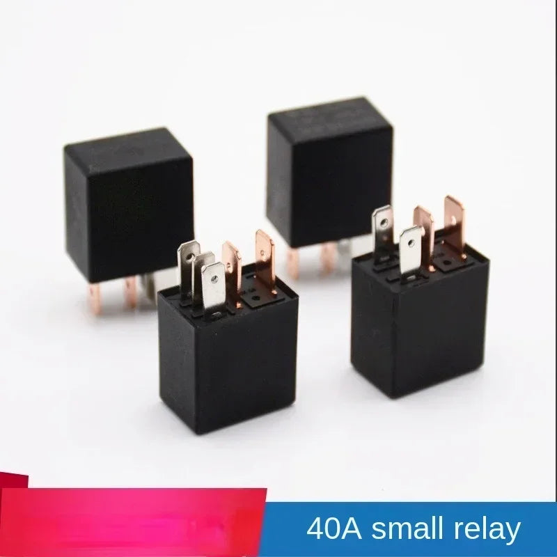 1pcs DC 12V 24V 40A Rated Current 1NO 1NC SPDT 4/5 Pins Car Automotive Alarm Relay Qme 24V-4plug