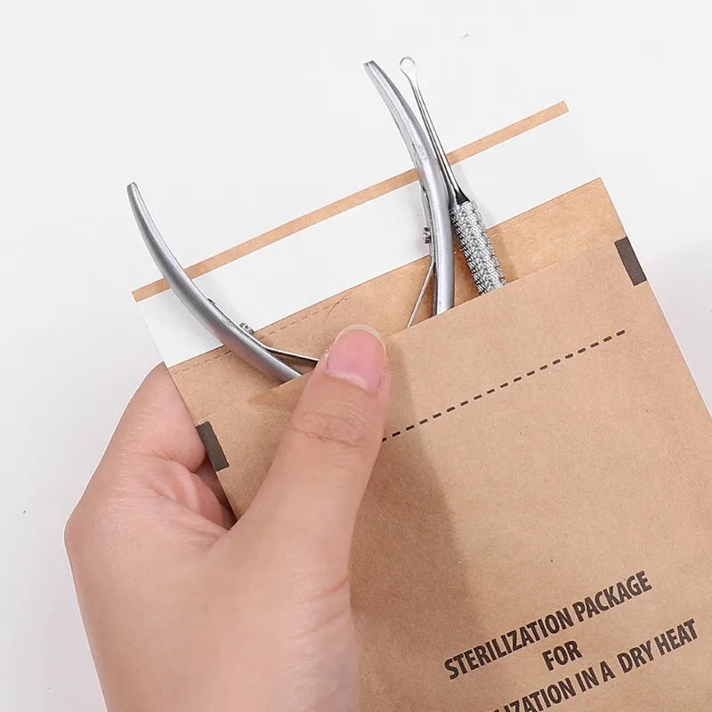 Manicure Kraft Bags Disposable Nail Art Storage Practical Tools Salon Qme