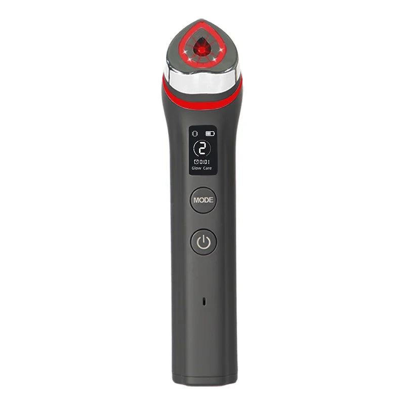 5 Colors Booster Pro LED Facial Light Therapy Eye Beauty Wand Red Light Eye Massager For Skincare & Blue Rejuvenation Tool Qme black