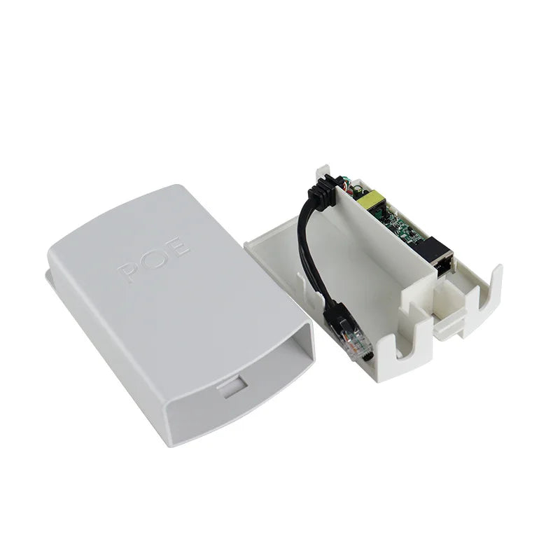 2pcs POE Splitter Power Module 48V 12V 100Mbps Transmission with Isolation Power Over Ethernet Adapter Qme 48V to 12V