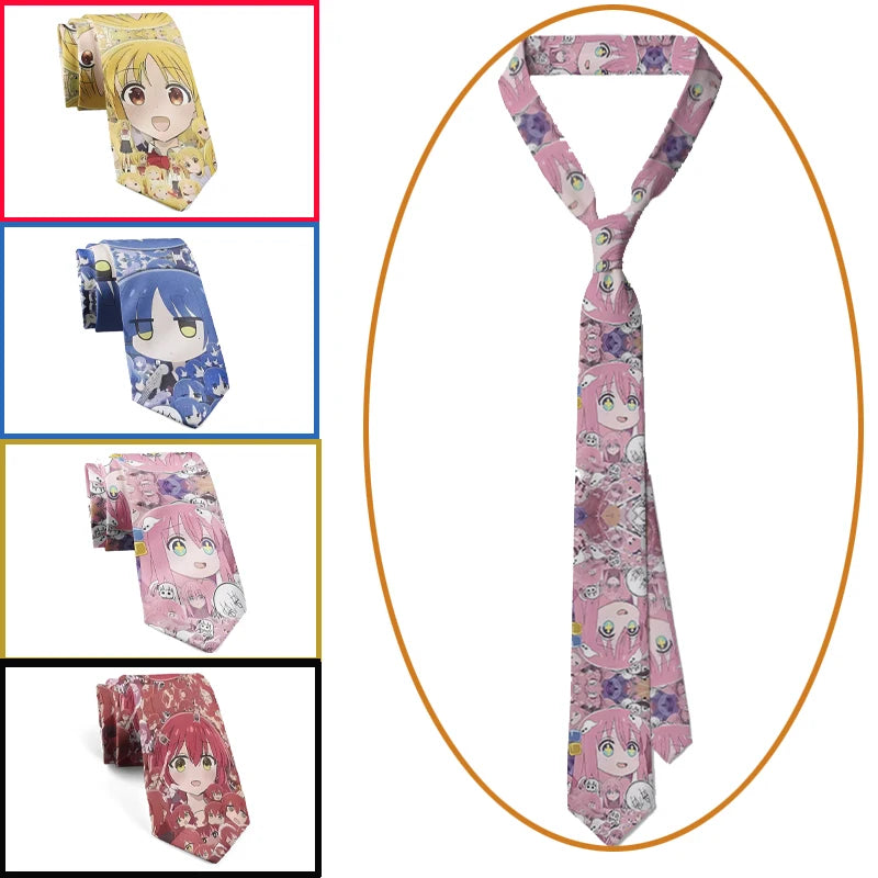 Two-dimensional Anime Girl Tie Casual Party Wedding Shirt Suit Qme