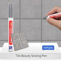 12 Color Waterproof White Grout Tile Lines Marker Pens Gaps Repair Bathroom Porcelain Filling Grout Paint and Sealer Pen Qme dark gray