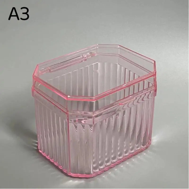1Pcs Multifunctional Storage Box For Storing Makeup Cotton Cotton Swabs Hair Cords Hair Clips Tissues And Other Items Qme A3