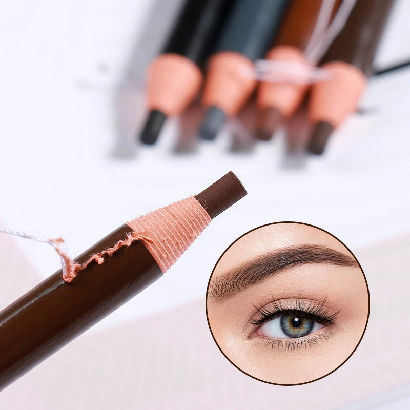 Waterproof Eyebrow Pencil Long Lasting Sweatproof No Fade Peel Off Qme