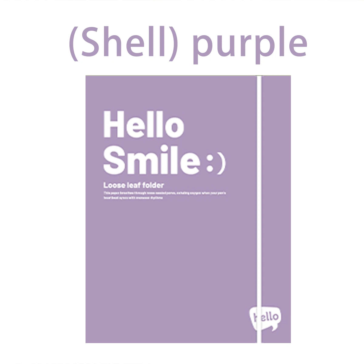 A4 PP File Bag, 3-hole D-ring Binder, Waterproof, Suitable for School, Office, Conference Supplies, Storage and Organization. Qme 1 PC purple shell