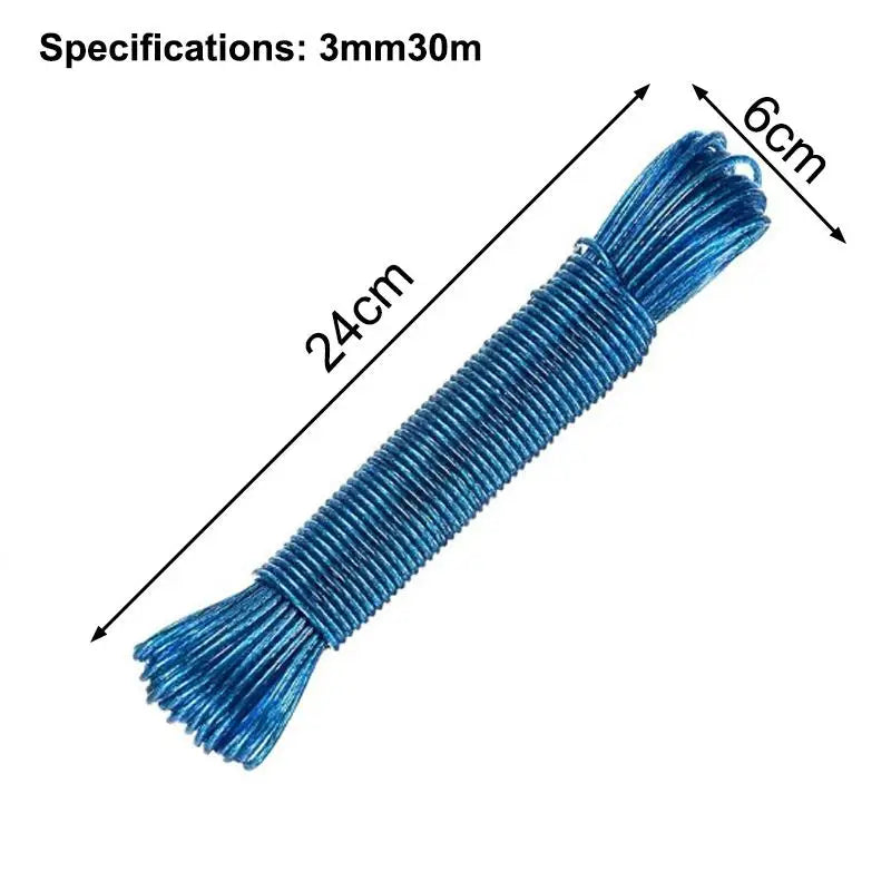 Portable Clothesline 10 20 30 50M Garden Camping Travel Clothes Qme G3