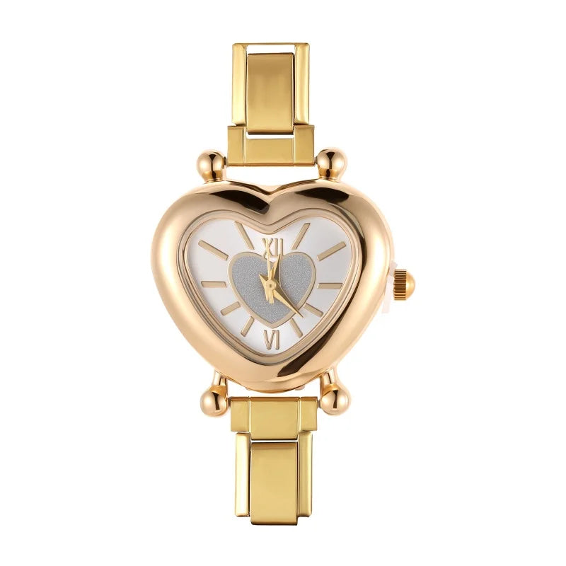 Y2K Colorful Digit Dial Women Stainless Steel Butterfly Shape Watch