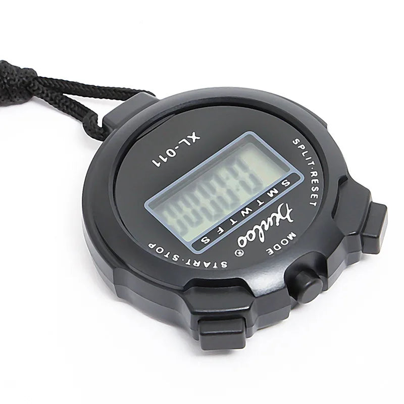 Portable Handheld Sports Stop Watch Digital Display Fitness Timer Qme