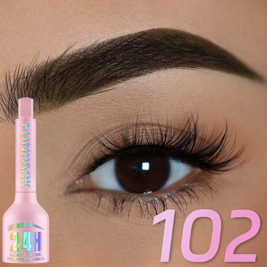 3D Dye Eyebrow Pencil Hairling Anti-smudge Waterproof 3 Colors Black Qme 102
