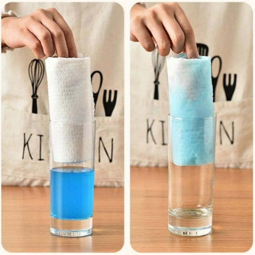 Kitchen Disposable Rags Thickened Wet and Dry Use Reusable Non-Woven Cleaning Cloths Washing Towel Home and Kitchen Products Qme