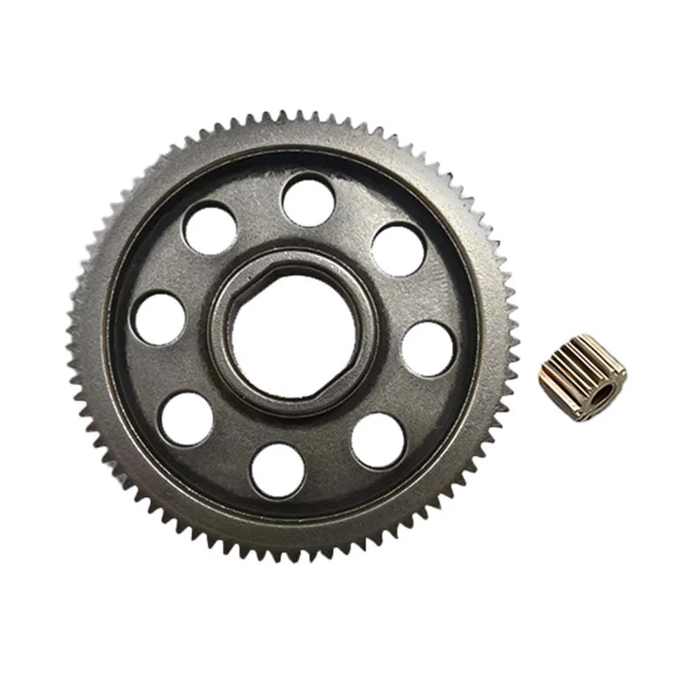 2PCS Gear Assembly For 4 /6/8 Inch Lawn Trimmers And Electric Chainsaws With Square Hole 83-Tooth Large Gear 14-Tooth Small Gear Qme Default Title