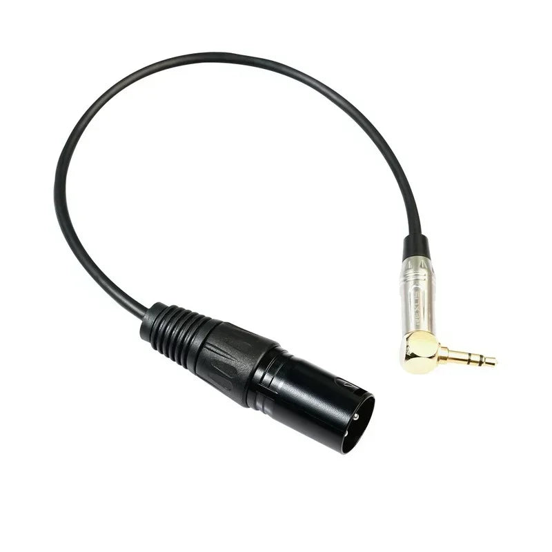 2pcs 0.3m 3.5mm Stereo TRS Male To XLR 3Pin Male Audio Cable Microphone Extension Cable Wire Cord Line Hardware Qme