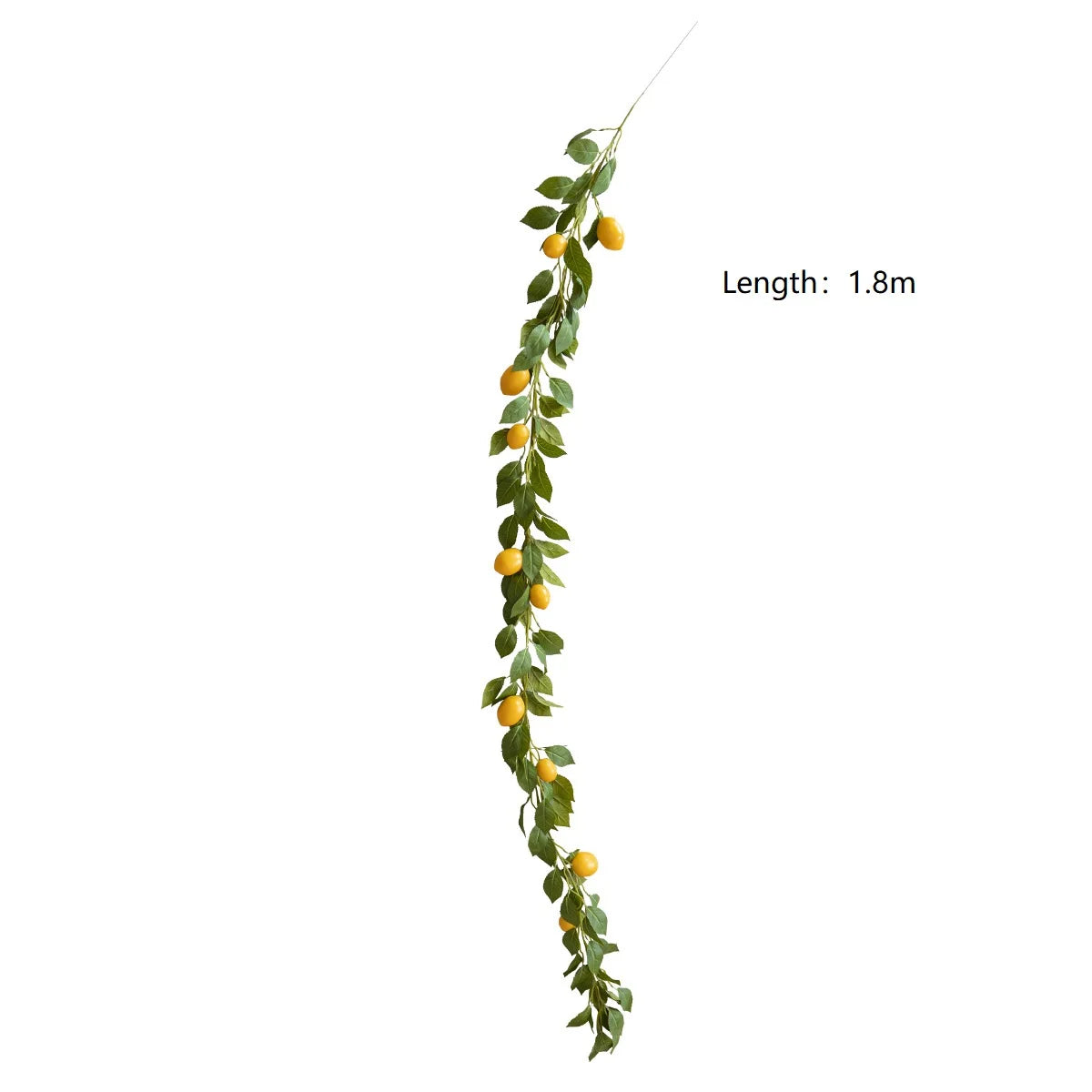 Artificial Lemon Wreath With Green Plants Home Door Wall Cover Wedding Holiday Party Dining Table Decoration Qme