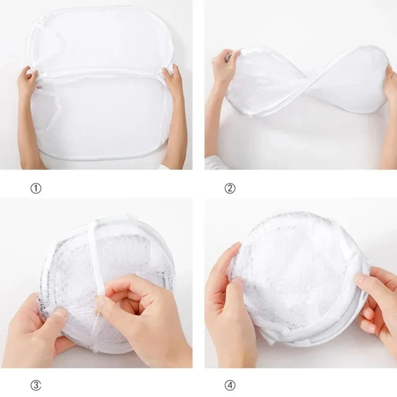 Dirty Clothes Basket Skeleton Ventilated Foldable Easy Storage Portable Large Capacity Clothes Basket Qme