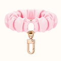 Adjustable Wristband Leather Scrunchie Keychain Sleek Keyring Qme A8