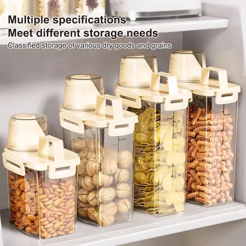 Reusable Laundry Detergent Dispenser Sealed Storage Container Grain Qme