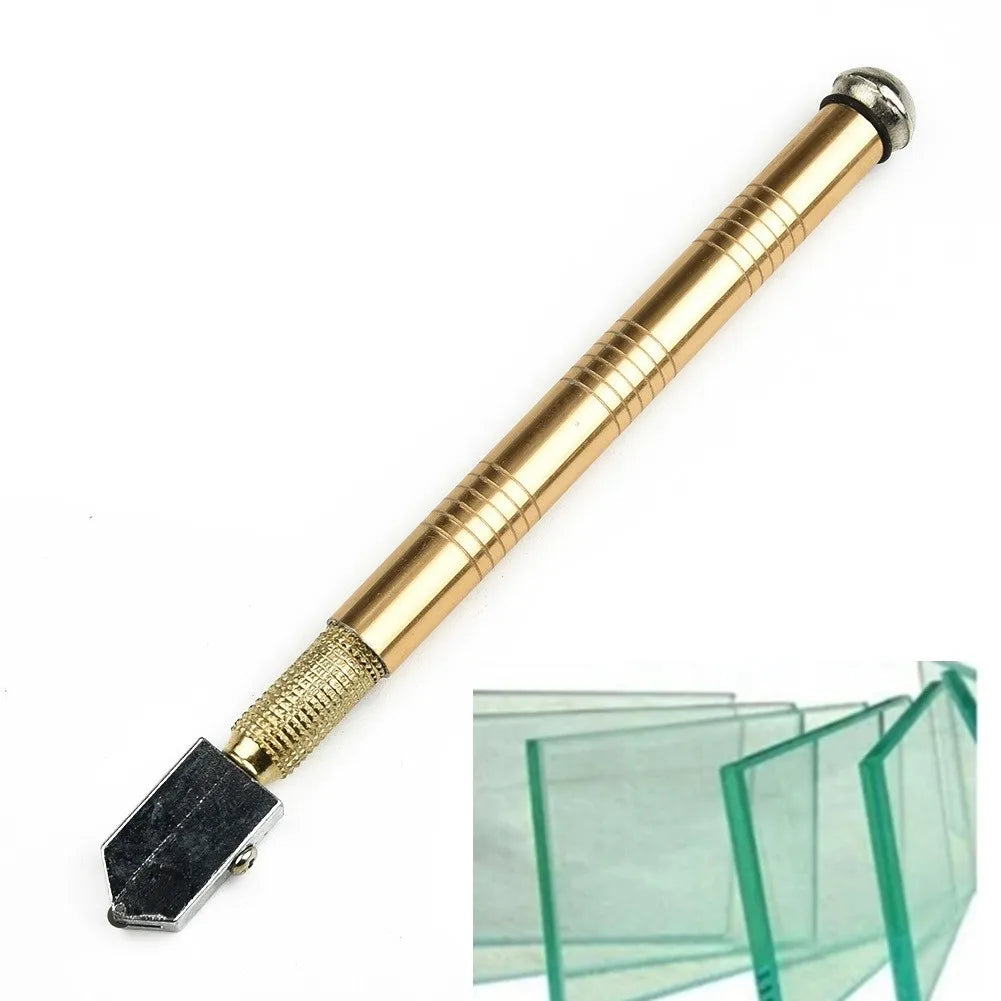 1 PC 175mm Portable Professional Glass Cutter Antislip Handle Glass Cutter Glass Cutter Blade Cutting Tools Qme