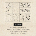 8 pcs Vintage Wooden Rubber Stamp Meteor Shower Theme Printed DIY Decor Scrapbooking Albums Wood Seal Daily Planner Stationery Qme A