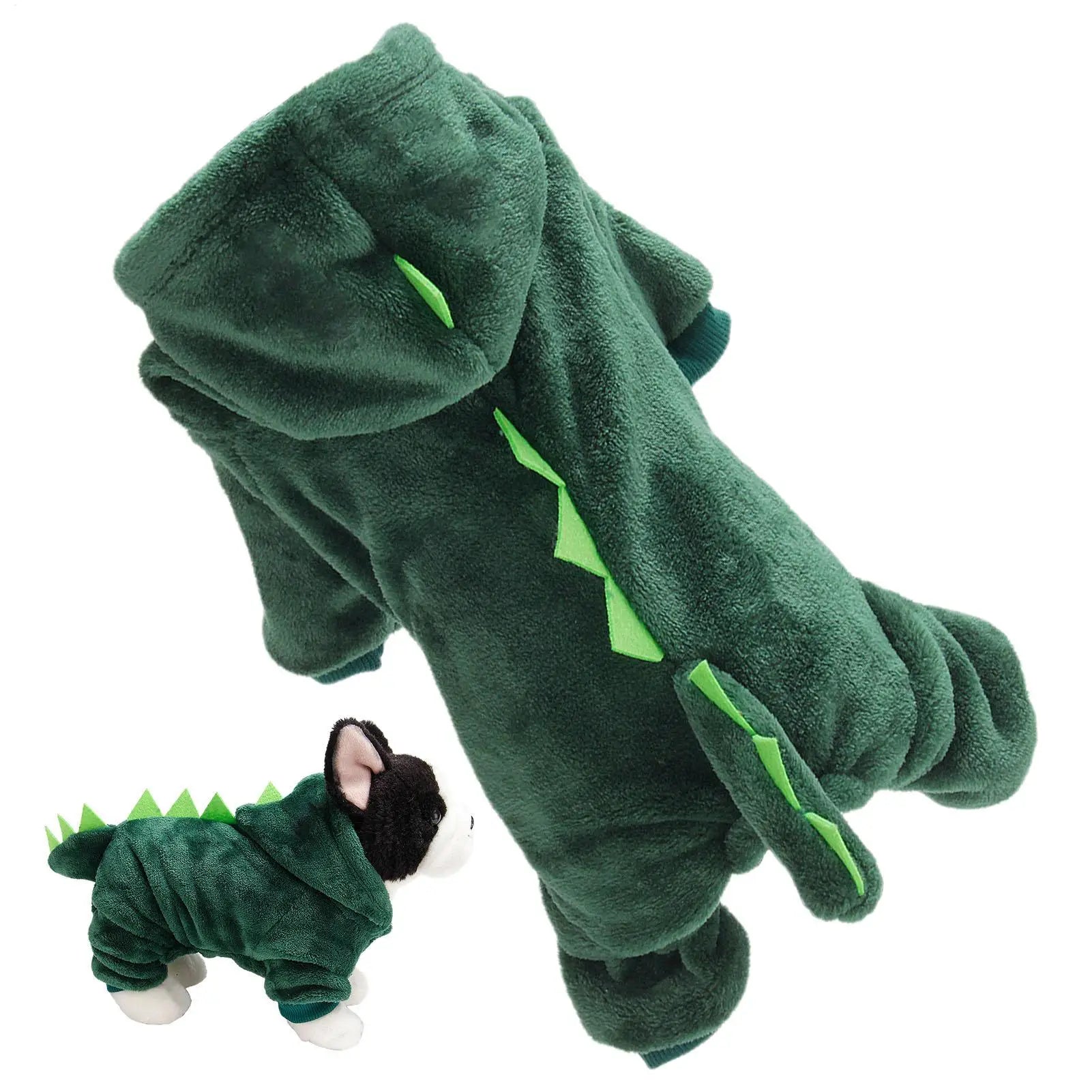 2026 Dinosaur Cat Clothes Dog Pet Dinosaur Cosplay Hoodies Soft Halloween Dog Costume Pet Clothes For Small Medium Dog Cat Puppy Qme